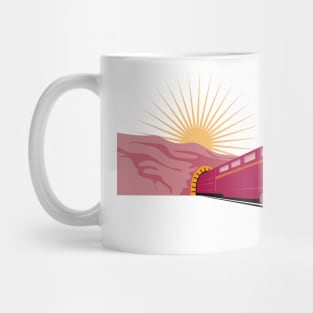 Diesel Locomotive Coming out of tunnel Mug